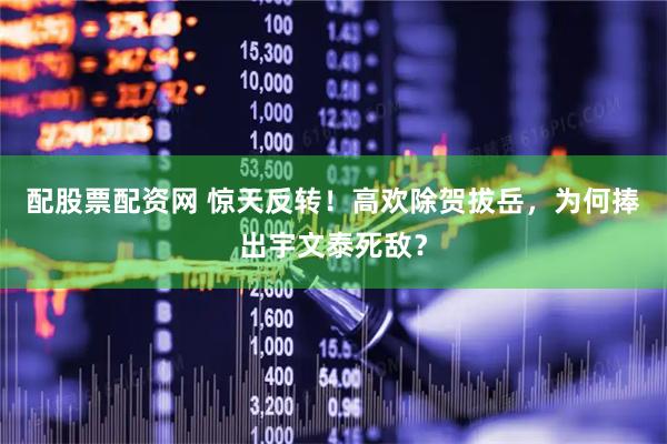 配股票配资网 惊天反转！高欢除贺拔岳，为何捧出宇文泰死敌？